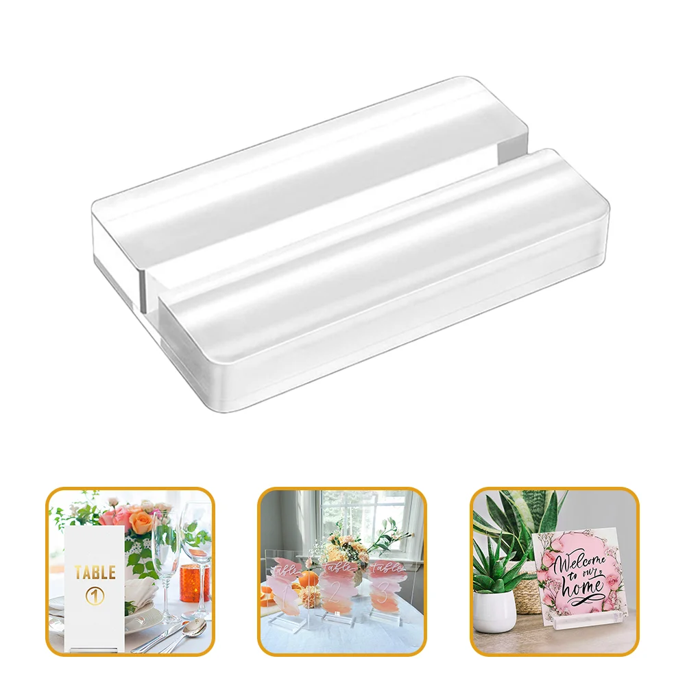 Acrylic Holder Clear Place Stands Sign Slot Price Menu Holders Table Number Display Stand
Acrylic Holder Clear Place Stands Sign Slot Price Menu Holders Table Number Display Stand