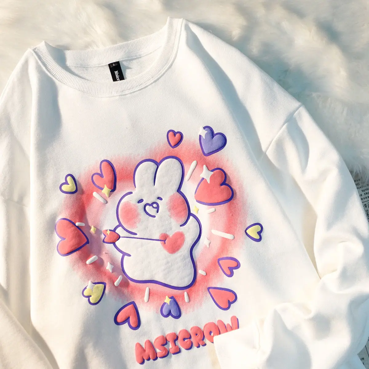 Japanese Sweet Girl Cartoon Print Loose Sweatshirt Women Jacket Spring Autumn New Round Neck Thin Hoodies Women Long Sleeve Tops
Japanese Sweet Girl Cartoon Print Loose Sweatshirt Women Jacket Spring Autumn New Round Neck Thin Hoodies Women Long Sleeve Tops