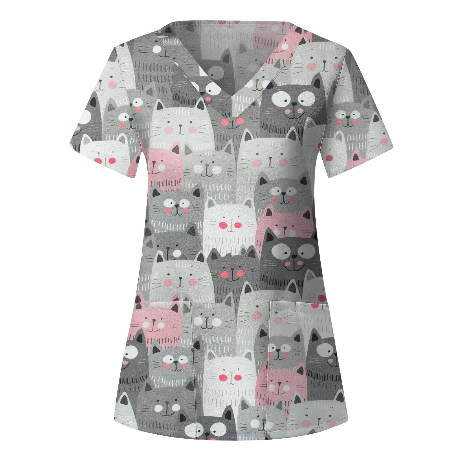 Animal Pattern Pharmacy Uniform V Neck Women Scrubs Tops Short Sleeve Pocket Working Uniform Pet Grooming Nurse Scrubs Tops
Animal Pattern Pharmacy Uniform V Neck Women Scrubs Tops Short Sleeve Pocket Working Uniform Pet Grooming Nurse Scrubs Tops
