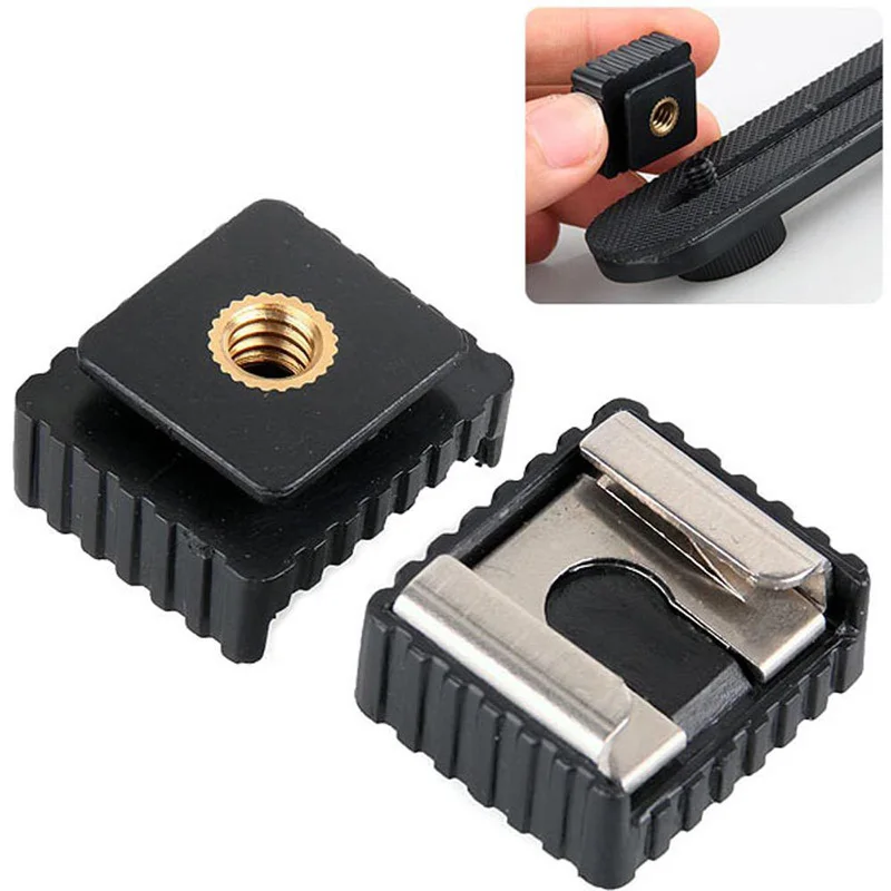 1pcs Cold Hot Shoe Adapter Standard Mount Hotshoe To 1/4 Thread For Flash Speedlite Tripod Photo Studio Accessories
1pcs Cold Hot Shoe Adapter Standard Mount Hotshoe To 1/4 Thread For Flash Speedlite Tripod Photo Studio Accessories