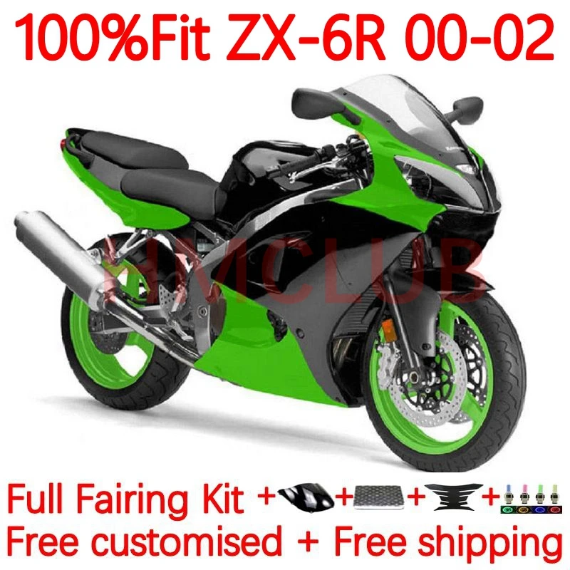 Инъекция OEM для KAWASAKI NINJA ZX 6R 636 600CC 6 R ZX636 Φ ZX6R 2000 2001 2002 зеленая сток ZX-6R 00 01 02 обтекатель 53No.36
Инъекция OEM для KAWASAKI NINJA ZX 6R 636 600CC 6 R ZX636 Φ ZX6R 2000 2001 2002 зеленая сток ZX-6R 00 01 02 обтекатель 53No.36