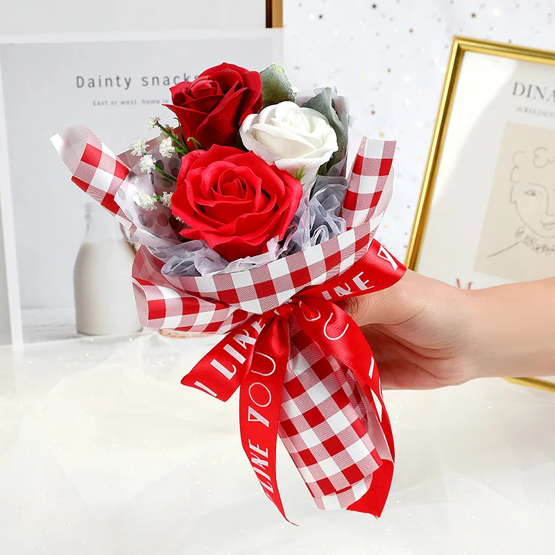 3 Head Burgundy Roses Bunch Artificial Flowers Wedding Decoration Fake Flower Simulation Flower Mother's Day Flower Plants
3 Head Burgundy Roses Bunch Artificial Flowers Wedding Decoration Fake Flower Simulation Flower Mother's Day Flower Plants