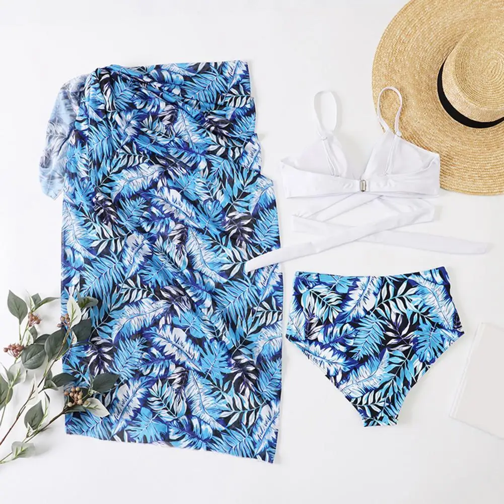 Spaghetti Strap 3 Pcs/Set Gorgeous Breathable Women Bathing Suit Beachwear Summer Cover Up High Waist for Vacation
Spaghetti Strap 3 Pcs/Set Gorgeous Breathable Women Bathing Suit Beachwear Summer Cover Up High Waist for Vacation