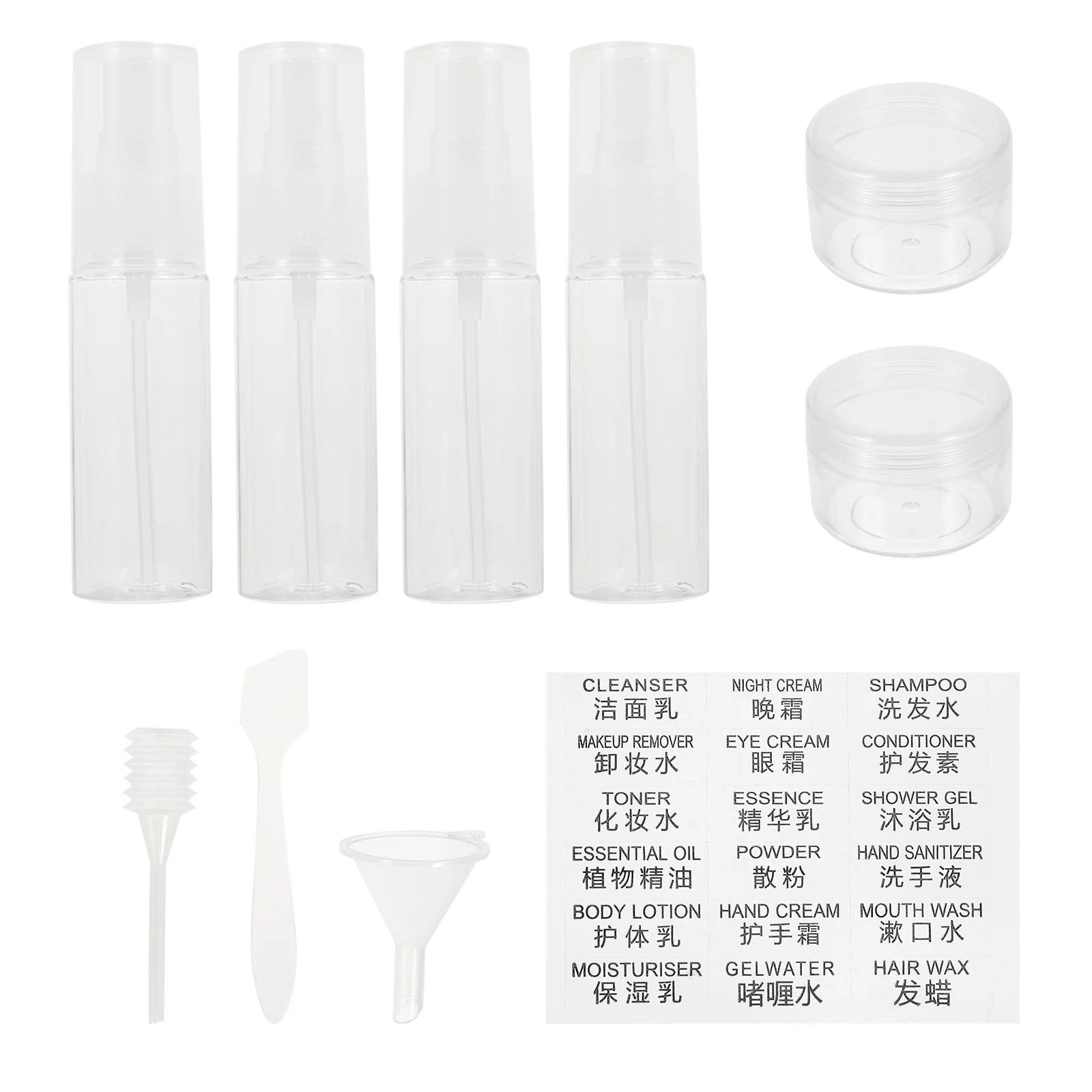 Bottle Travel Bottles Dispenser Soap Container Empty Containers Refillable Makeup Lotion Spray Pump Hand Liquid Shampootoiletry
Bottle Travel Bottles Dispenser Soap Container Empty Containers Refillable Makeup Lotion Spray Pump Hand Liquid Shampootoiletry