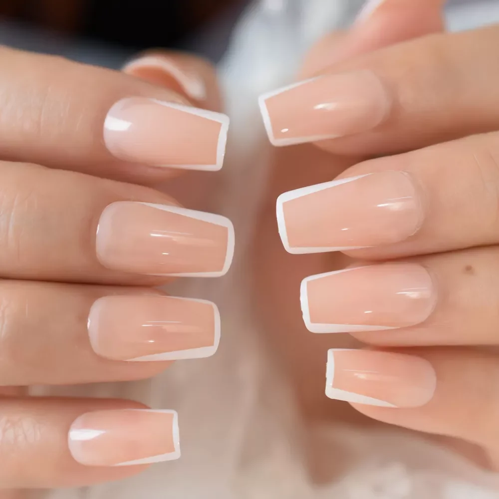 Fake Nails Medium Square False Nail French Press On Nails U Pattern Supplies For Professionals Manicure Shop 24pcs Set
Fake Nails Medium Square False Nail French Press On Nails U Pattern Supplies For Professionals Manicure Shop 24pcs Set