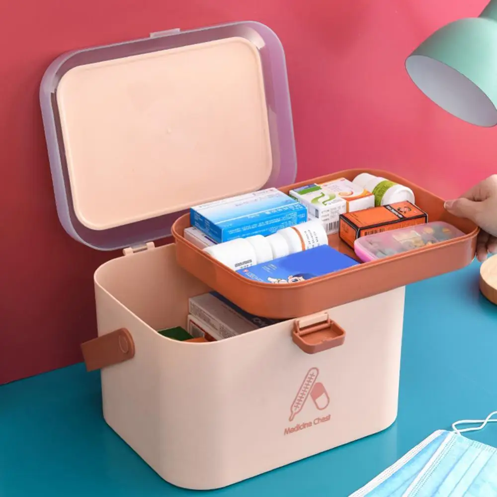 Portable Plastic Household Medicine Box Large First Aid Medicine Box Multi-layer Medicine Storage Box Home Care Medicine Box
Portable Plastic Household Medicine Box Large First Aid Medicine Box Multi-layer Medicine Storage Box Home Care Medicine Box
