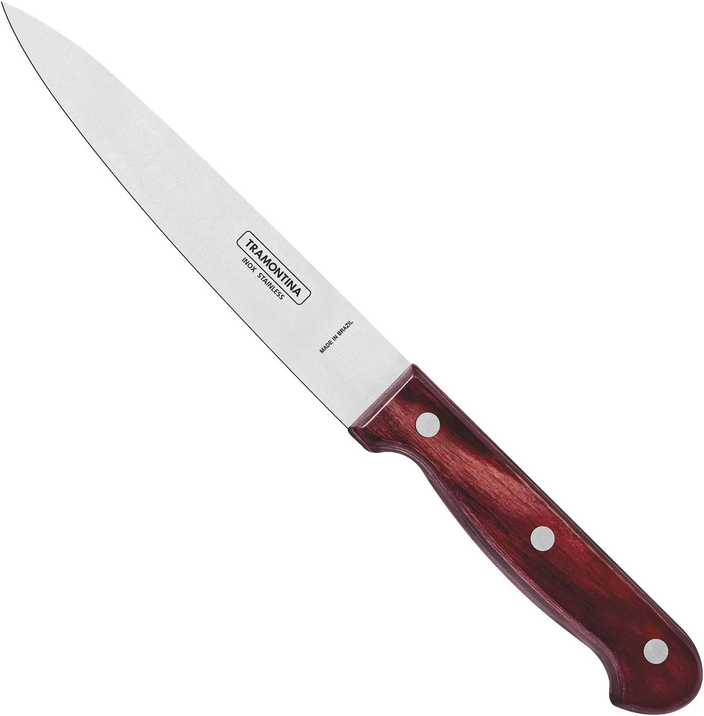 Polywood Utility Knife with Stainless Steel Blade and Red Wood Handle 6' Cooking Set Boning Bread Meat Handle Kitchen Knive
Polywood Utility Knife with Stainless Steel Blade and Red Wood Handle 6' Cooking Set Boning Bread Meat Handle Kitchen Knive