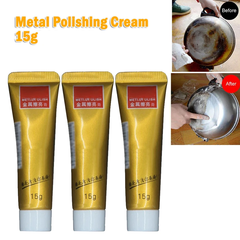 3pcs 15g Metal Polishing Cream Polishing Wax Stainless Steel Polishing Paste Multifunctional Cleaning Cream Rust Remover
3pcs 15g Metal Polishing Cream Polishing Wax Stainless Steel Polishing Paste Multifunctional Cleaning Cream Rust Remover