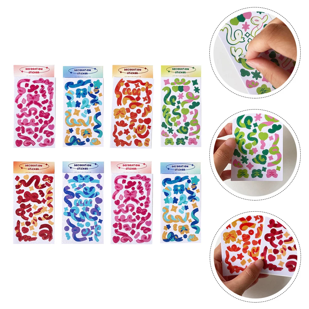 8 Sheets of Colorful DIY Stickers Adorable Photo Decorative Decals Journaling DIY Stickers
8 Sheets of Colorful DIY Stickers Adorable Photo Decorative Decals Journaling DIY Stickers