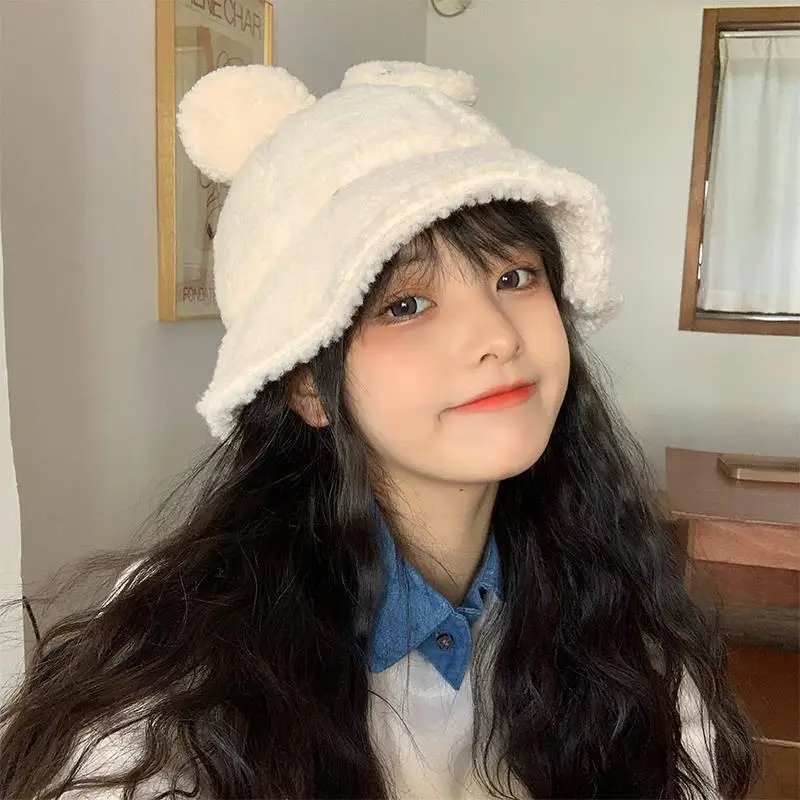 Lamb Plush Ears Fisherman Hat Female Cute Autumn and Winter Warm Thick Net Red Student ins Pot Hat
Lamb Plush Ears Fisherman Hat Female Cute Autumn and Winter Warm Thick Net Red Student ins Pot Hat