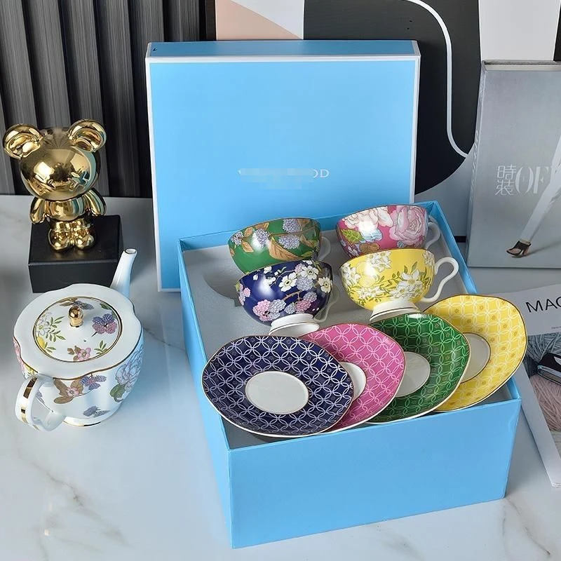 W Tea Fragrance Garden Bone Porcelain Coffee Cup Plate Pot European Style Household Flower Tea Afternoon Tea Cup Colorful Gift
W Tea Fragrance Garden Bone Porcelain Coffee Cup Plate Pot European Style Household Flower Tea Afternoon Tea Cup Colorful Gift