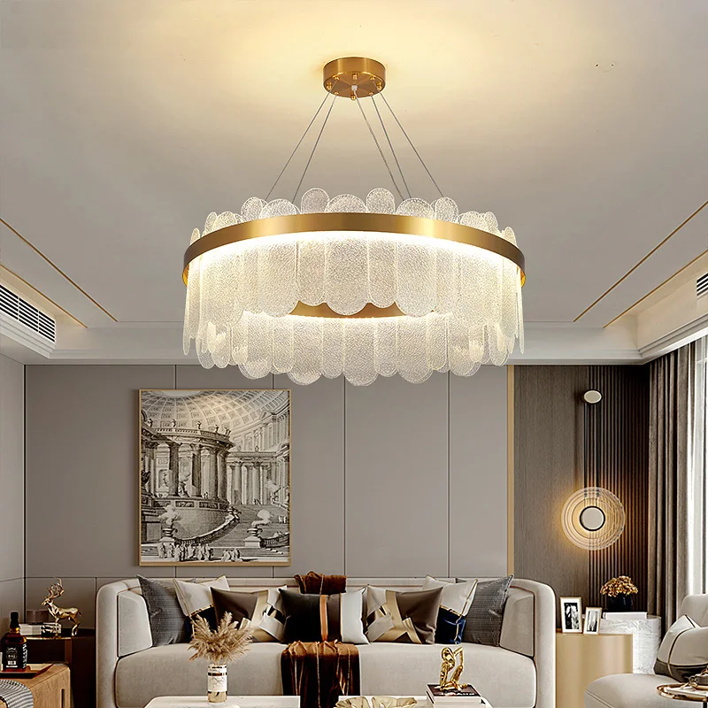 Round Indoor Luxury Pendant Light Led Hanging Lights Home Nordic Elegant Lustre Moder Modern Glass Chandelier
Round Indoor Luxury Pendant Light Led Hanging Lights Home Nordic Elegant Lustre Moder Modern Glass Chandelier