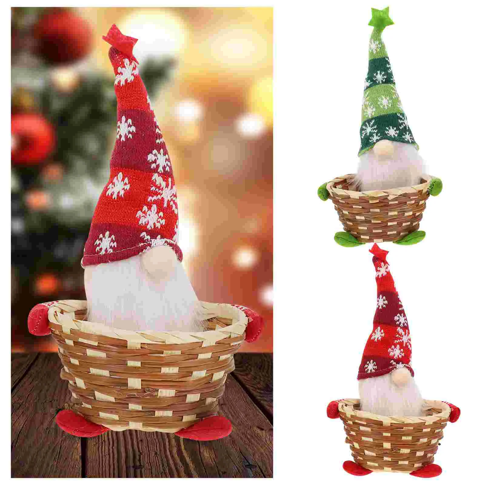 2pcs Christmas Faceless Basket Xmas Storage Basket Candy Storage Basket Christmas Candy Basket Xmas Fruits Box Jar
2pcs Christmas Faceless Basket Xmas Storage Basket Candy Storage Basket Christmas Candy Basket Xmas Fruits Box Jar