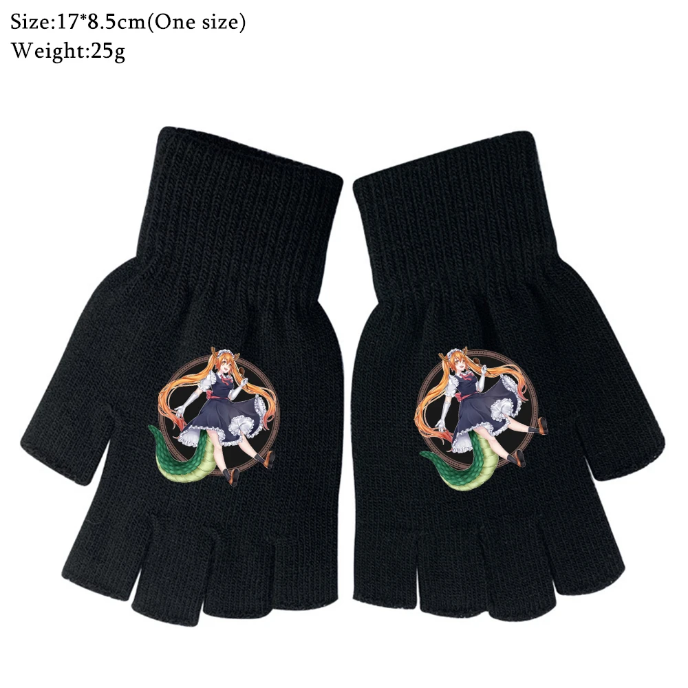 Miss Kobayashi's Dragon Maid Cartoon Knitted Half Finger Gloves Autumn Winter Warm Unisex Black Cosplay Fashion Mittens Gifts
Miss Kobayashi's Dragon Maid Cartoon Knitted Half Finger Gloves Autumn Winter Warm Unisex Black Cosplay Fashion Mittens Gifts