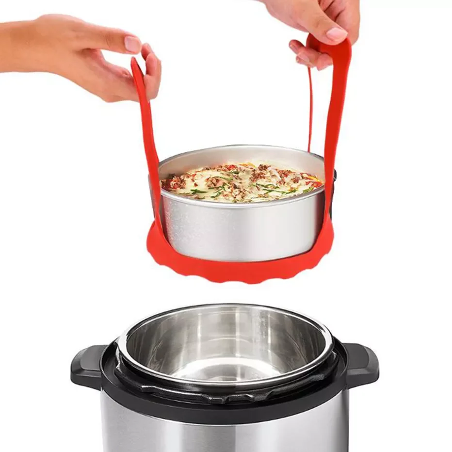 Basedidea Silicone Presser Cooker Sling Food Steam Lifting Handle Heat Resistant Pot Bowl Anti-insulation Handle Grip
Basedidea Silicone Presser Cooker Sling Food Steam Lifting Handle Heat Resistant Pot Bowl Anti-insulation Handle Grip