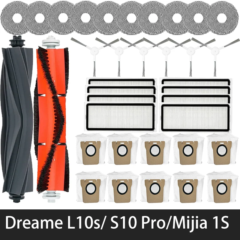 For Dreame L10s Ultra / S10 Pro Accessories Mijia Omni 1S B101CN Robot X10+ Robot Vacuum Main Side Brush Filter Mop parts
For Dreame L10s Ultra / S10 Pro Accessories Mijia Omni 1S B101CN Robot X10+ Robot Vacuum Main Side Brush Filter Mop parts