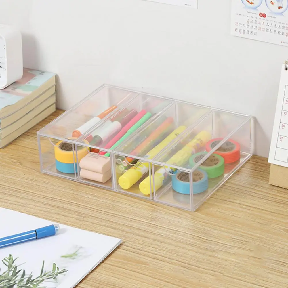 Chic Makeup Brush Box Drawer Type Cosmetic Organizer Transparent Daily Use Glasses Makeup Holder Dust-proof
Chic Makeup Brush Box Drawer Type Cosmetic Organizer Transparent Daily Use Glasses Makeup Holder Dust-proof