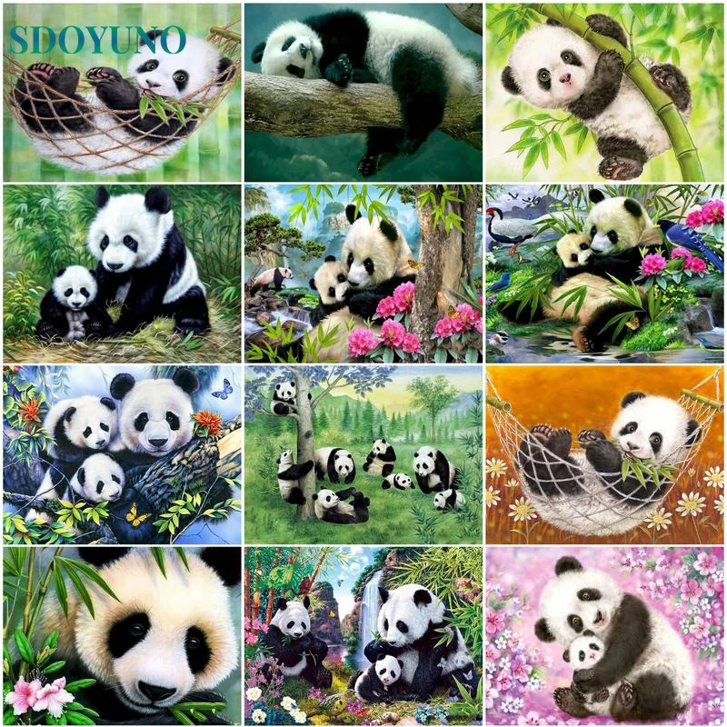 SDOYUNO 60x75cm DIY Painting By Numbers Animals Paint By Numbers For Child Cute Panda Frameless Canvas Painting Unique Gift
SDOYUNO 60x75cm DIY Painting By Numbers Animals Paint By Numbers For Child Cute Panda Frameless Canvas Painting Unique Gift