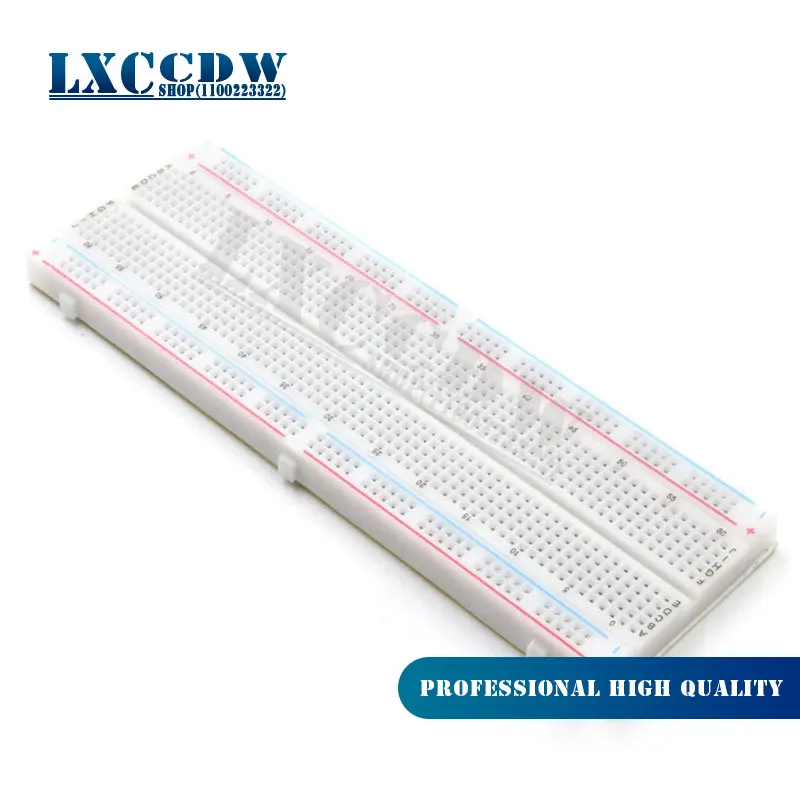 Breadboard 400 830 Point Solderless PCB Bread Board MB-102 MB102 Test Develop DIY
Breadboard 400 830 Point Solderless PCB Bread Board MB-102 MB102 Test Develop DIY