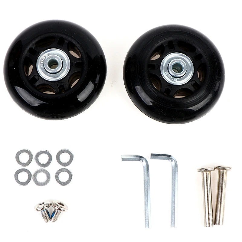 2Sets Black Luggage Suitcase Replacement Wheels Suitcase Repair OD 68mm Axles Deluxe Black With Screw Tool
2Sets Black Luggage Suitcase Replacement Wheels Suitcase Repair OD 68mm Axles Deluxe Black With Screw Tool
