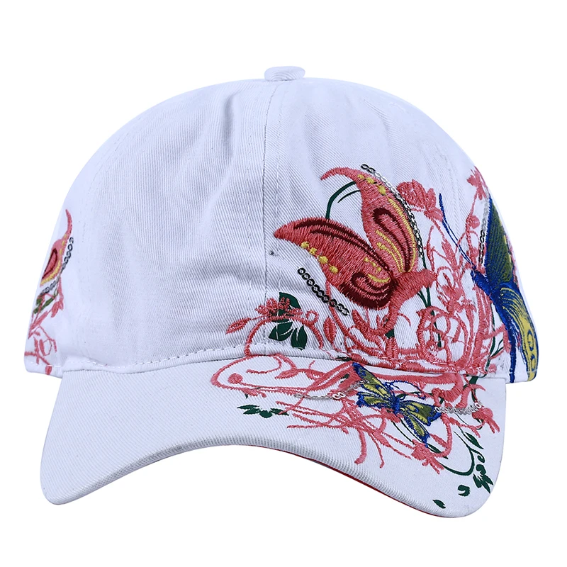 Korean Summer Adjustable Snapbacks Baseball Caps Women Lady Flowers Butterfly Embroidered Hat
Korean Summer Adjustable Snapbacks Baseball Caps Women Lady Flowers Butterfly Embroidered Hat
