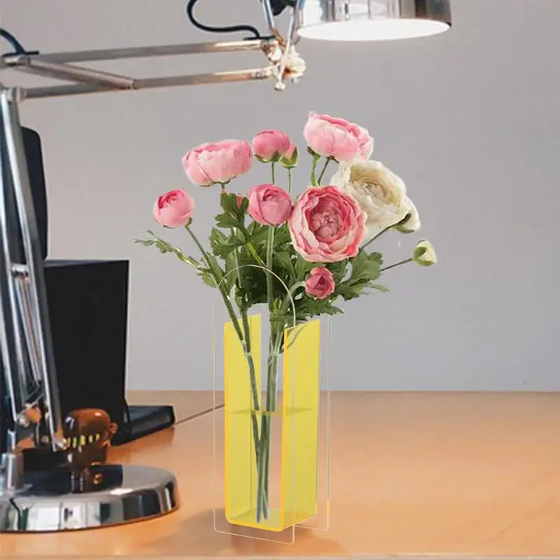 Acrylic Flower Vase Small Bud Decorative Acrylic Floral Vase Novelty Floral Arrangement Room Ornament Shelf Decor Birthday Gift
Acrylic Flower Vase Small Bud Decorative Acrylic Floral Vase Novelty Floral Arrangement Room Ornament Shelf Decor Birthday Gift