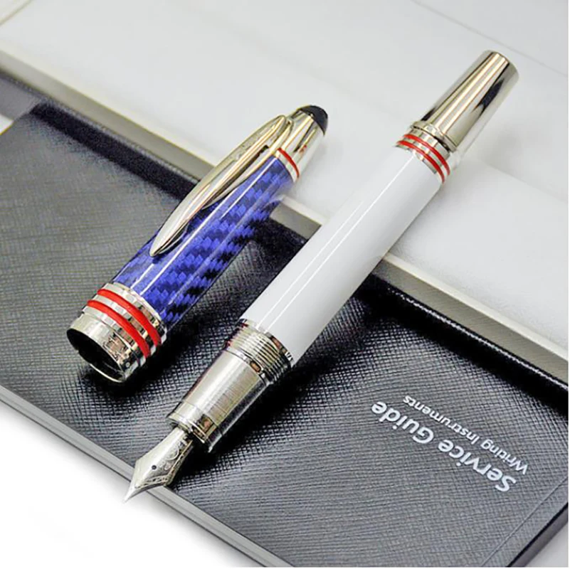 

Gift MB Limited Edition John F. Kennedy Carbon Fiber Rollerball Ballpoint Fountain Pen Luxury Stationery Writing Smooth With JFK