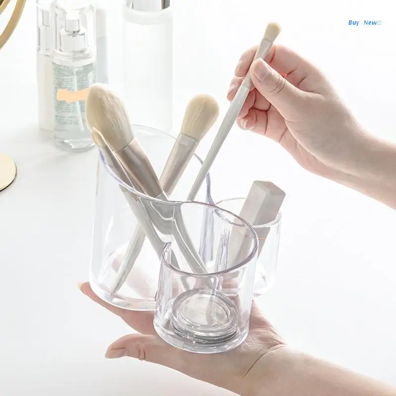 Waterproof 3 Grids Makeup Brush Holder Clear Pencil Cup for Students Kids Gift
Waterproof 3 Grids Makeup Brush Holder Clear Pencil Cup for Students Kids Gift