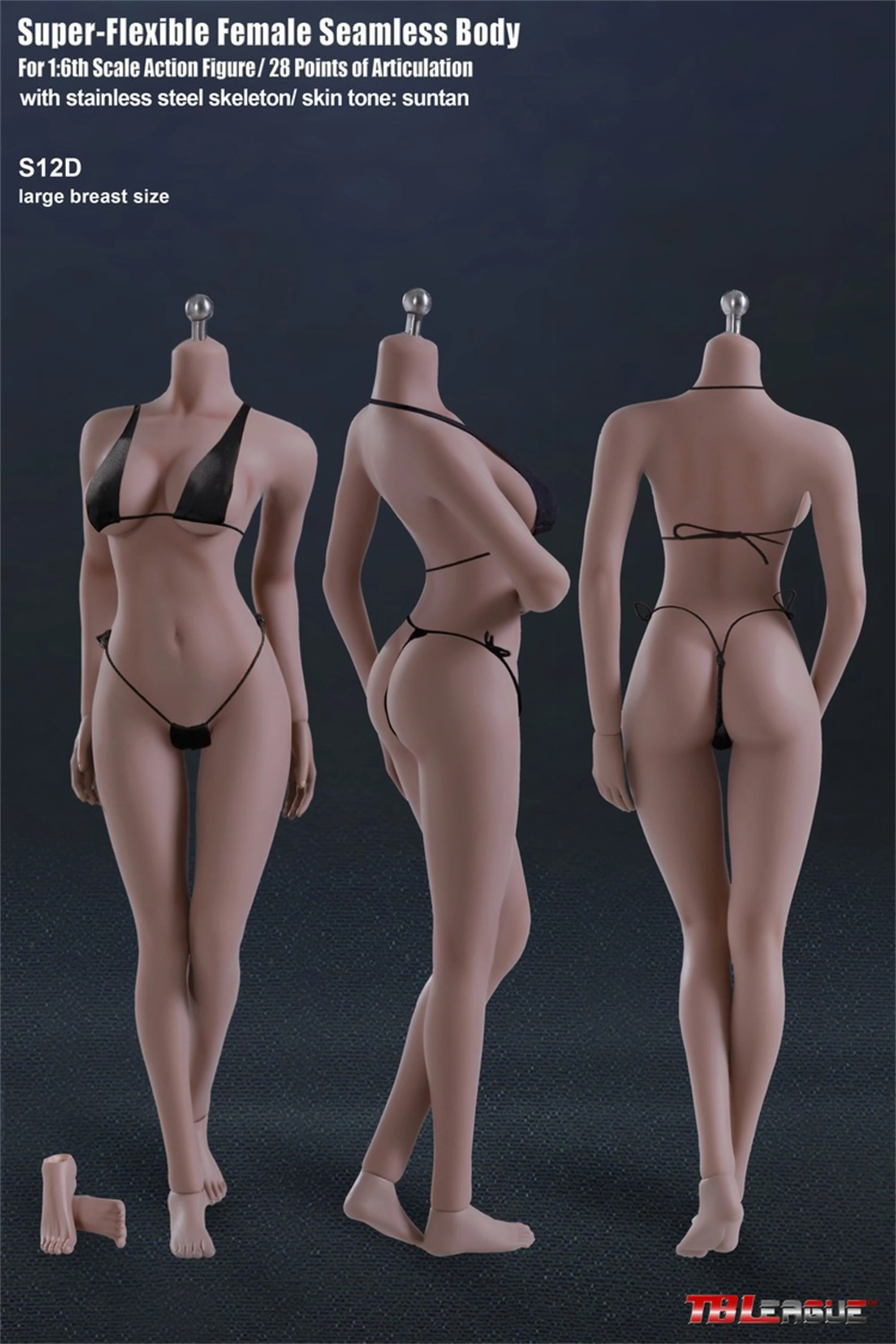 TBLeague S12D 1/6 Suntan Skin большая грудь Размер бесшовное тело изменяемые ноги Женская Гибкая экшн-фигурка 12 дюймов кукла
TBLeague S12D 1/6 Suntan Skin большая грудь Размер бесшовное тело изменяемые ноги Женская Гибкая экшн-фигурка 12 дюймов кукла