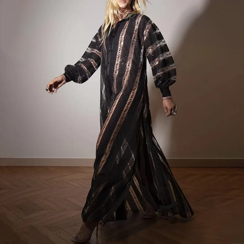 Women's Dress Spring/Summer 2023 New Style Lace Embroidery Lapel Women's Dress Splicing Bubble Sleeve Holiday Women's Long Skirt
Women's Dress Spring/Summer 2023 New Style Lace Embroidery Lapel Women's Dress Splicing Bubble Sleeve Holiday Women's Long Skirt