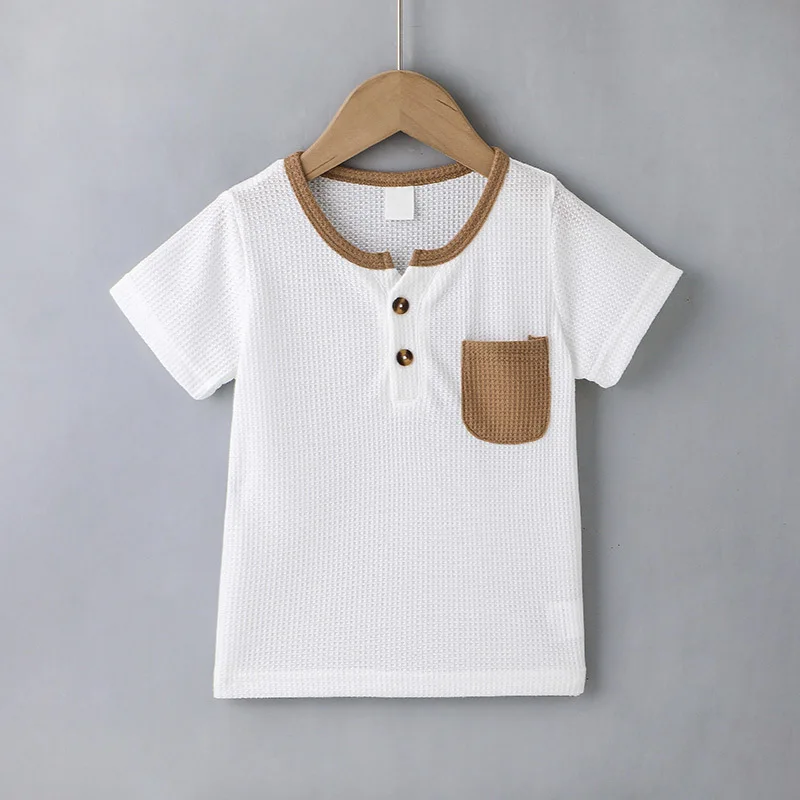 2022 Summer Children T-shirt Short Sleeve O Neck Pockets White Cute Designer Casual Fashion Baby Girl Or Boys T-shirt 4-7T
2022 Summer Children T-shirt Short Sleeve O Neck Pockets White Cute Designer Casual Fashion Baby Girl Or Boys T-shirt 4-7T