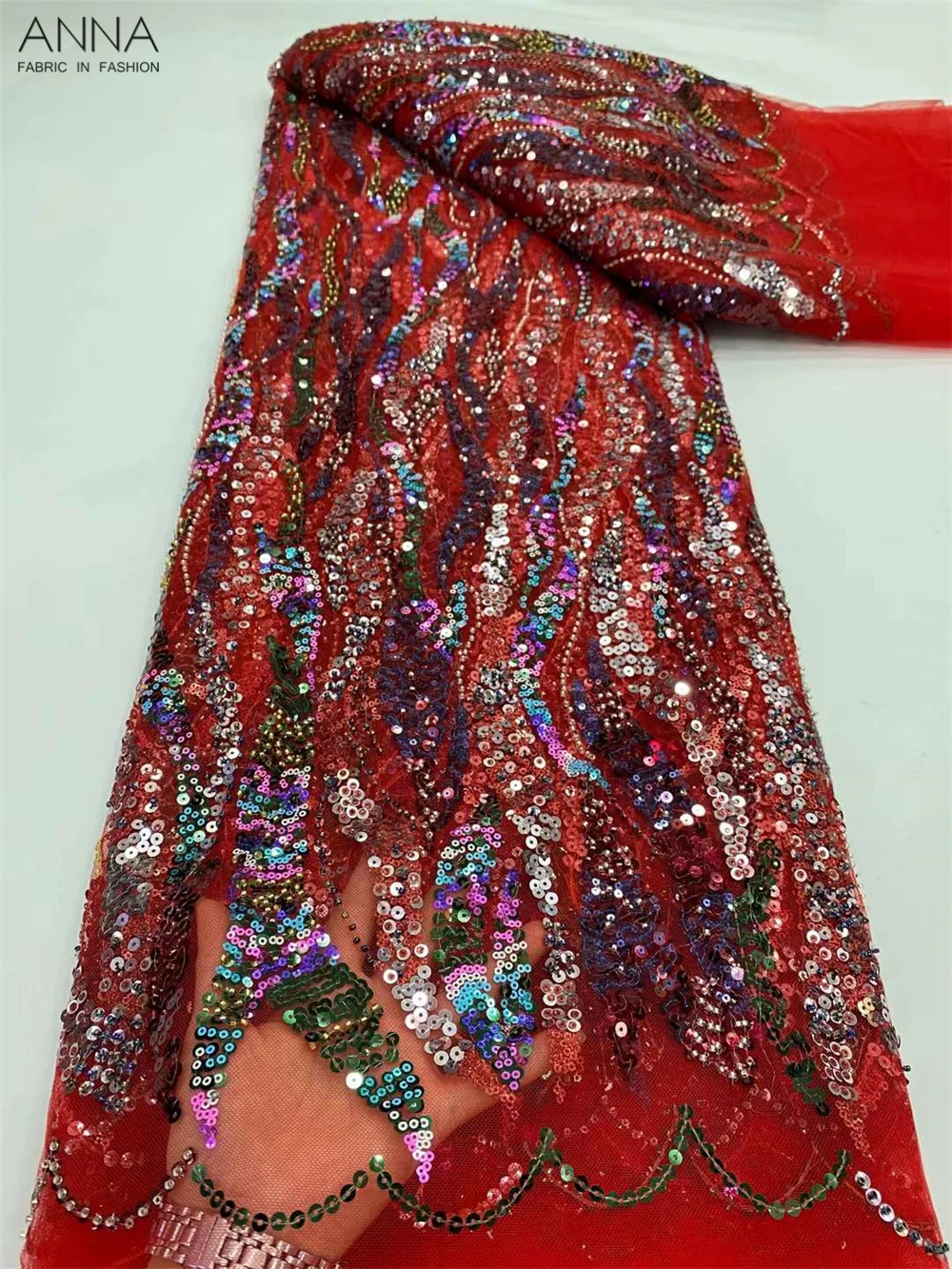 Latest African Mesh Lace Fabric 2022 French Tulle Lace Fabric With Multicolor Sequin Nigerian Wedding Material For Wedding
Latest African Mesh Lace Fabric 2022 French Tulle Lace Fabric With Multicolor Sequin Nigerian Wedding Material For Wedding