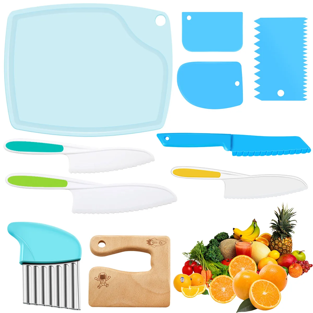 10Pcs Cute Wooden Kids Kitchen Cutter Set Safe Plastic Toddler Kitchen Cutter Set Include Cutting Board Potato Slicers
10Pcs Cute Wooden Kids Kitchen Cutter Set Safe Plastic Toddler Kitchen Cutter Set Include Cutting Board Potato Slicers