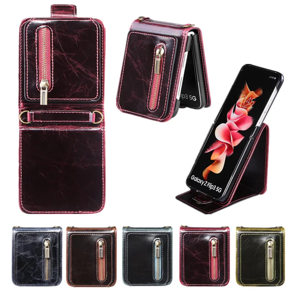 Card Slots Phone Case for Samsung Galaxy Z Flip 3 5G Shockproof Cover Capa on for Samsung Z Flip2 PU Leather Protect Back Shell
Card Slots Phone Case for Samsung Galaxy Z Flip 3 5G Shockproof Cover Capa on for Samsung Z Flip2 PU Leather Protect Back Shell