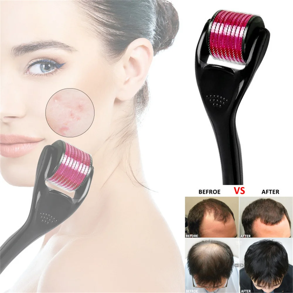 Microneedle Roller Dermatological Roller 540 Micro Needles Titanium Help Hair or Beard Regrowth Softens Acne Scar for Skin Care
Microneedle Roller Dermatological Roller 540 Micro Needles Titanium Help Hair or Beard Regrowth Softens Acne Scar for Skin Care