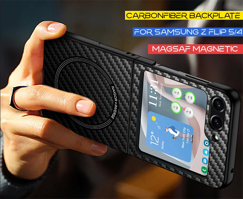 For Magsafe Magnetic Wireless Charging Case For Samsung Galaxy Z Flip 5 Carbon Fabric Fiber Aramid Thin Light Cover For Z Flip 4
For Magsafe Magnetic Wireless Charging Case For Samsung Galaxy Z Flip 5 Carbon Fabric Fiber Aramid Thin Light Cover For Z Flip 4