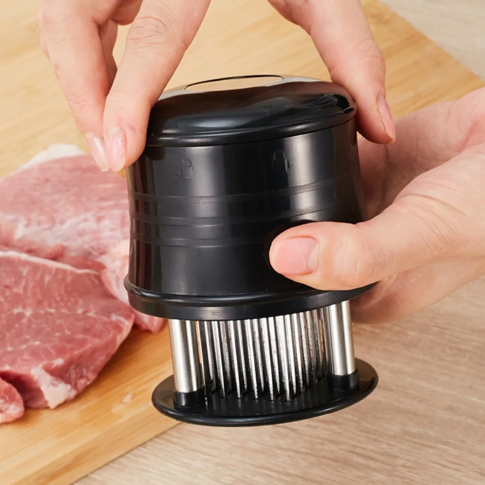 Meat Tenderizer Tool Stainless Steel 56 Needle Kitchen Cooking Tenderizing Steak Beef Poultry BBQ Meat Hammer Mallet Pounder
Meat Tenderizer Tool Stainless Steel 56 Needle Kitchen Cooking Tenderizing Steak Beef Poultry BBQ Meat Hammer Mallet Pounder