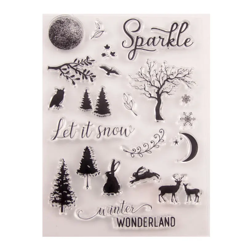 Winter Tree Deer Clear Stamps Seal for DIY Scrapbooking Card Transparent Stamps Making Photo Album Crafts Decoration New Stamps
Winter Tree Deer Clear Stamps Seal for DIY Scrapbooking Card Transparent Stamps Making Photo Album Crafts Decoration New Stamps
