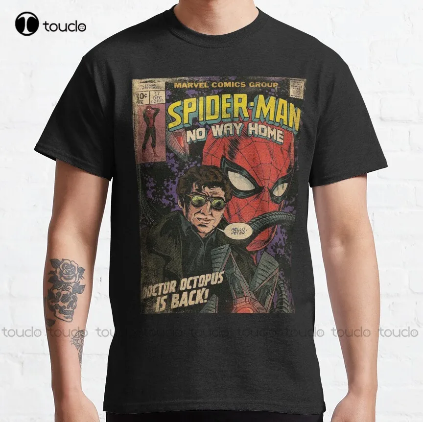 Классическая женская футболка Spider - Hello Peter I Am Back Dr No Way Home рубашка для рыбалки