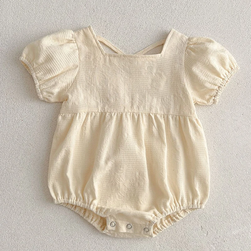 Summer 0-24M Baby Girl Clothing Newborn Baby Girl Romper Short Sleeved Cotton Solid Color Toddler Baby Girls Jumpsuit
Summer 0-24M Baby Girl Clothing Newborn Baby Girl Romper Short Sleeved Cotton Solid Color Toddler Baby Girls Jumpsuit