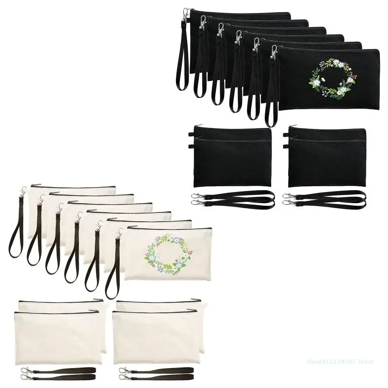 C5AD 15Pieces Sublimation-Blank Bags with Wrist Strap Heat Transfer -Makeup Bags
C5AD 15Pieces Sublimation-Blank Bags with Wrist Strap Heat Transfer -Makeup Bags
