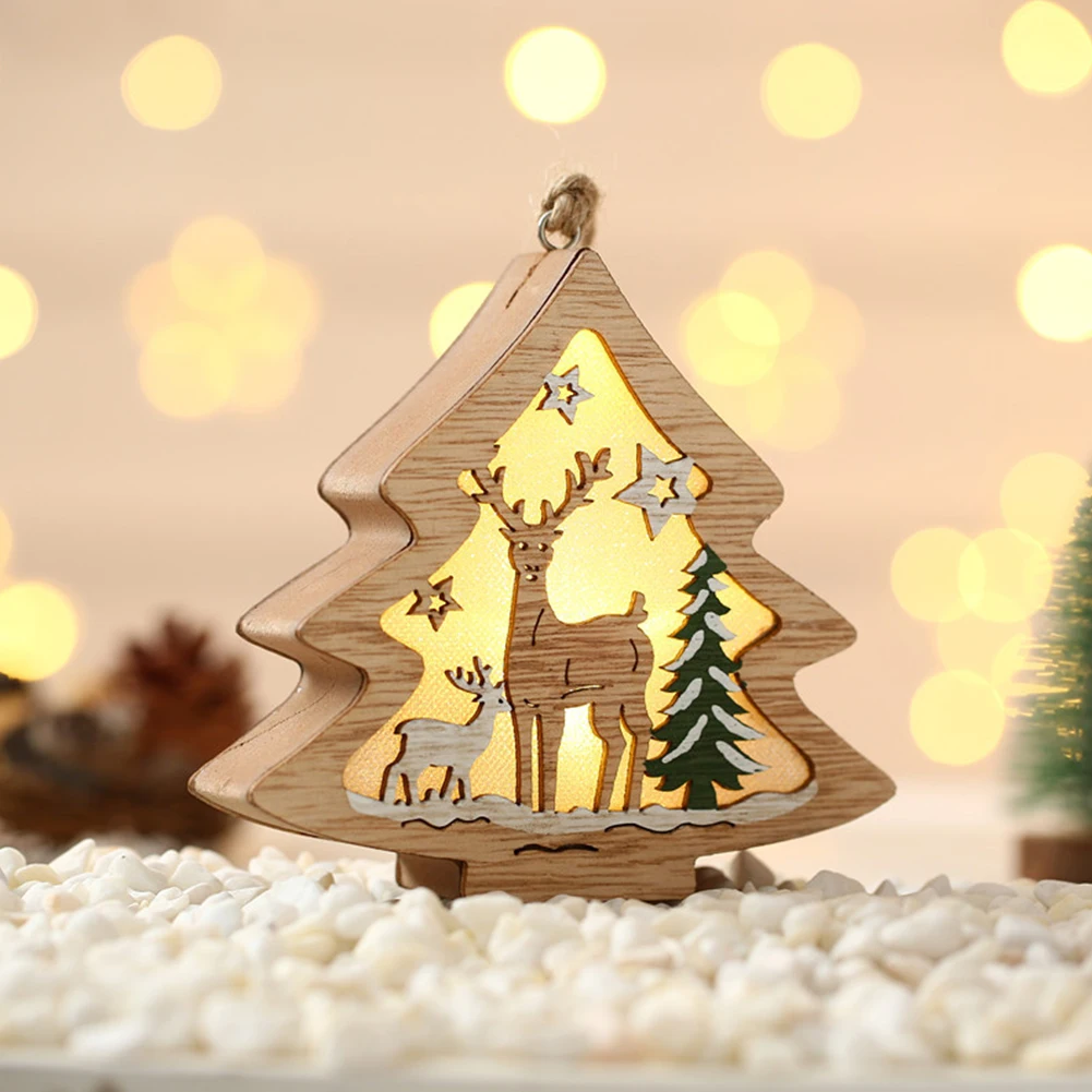 Christmas Party Light Scene Wood Tree Decoration Ornament Home Decor Wedding Kids Toys Gift Xmas New Year Navidad
Christmas Party Light Scene Wood Tree Decoration Ornament Home Decor Wedding Kids Toys Gift Xmas New Year Navidad