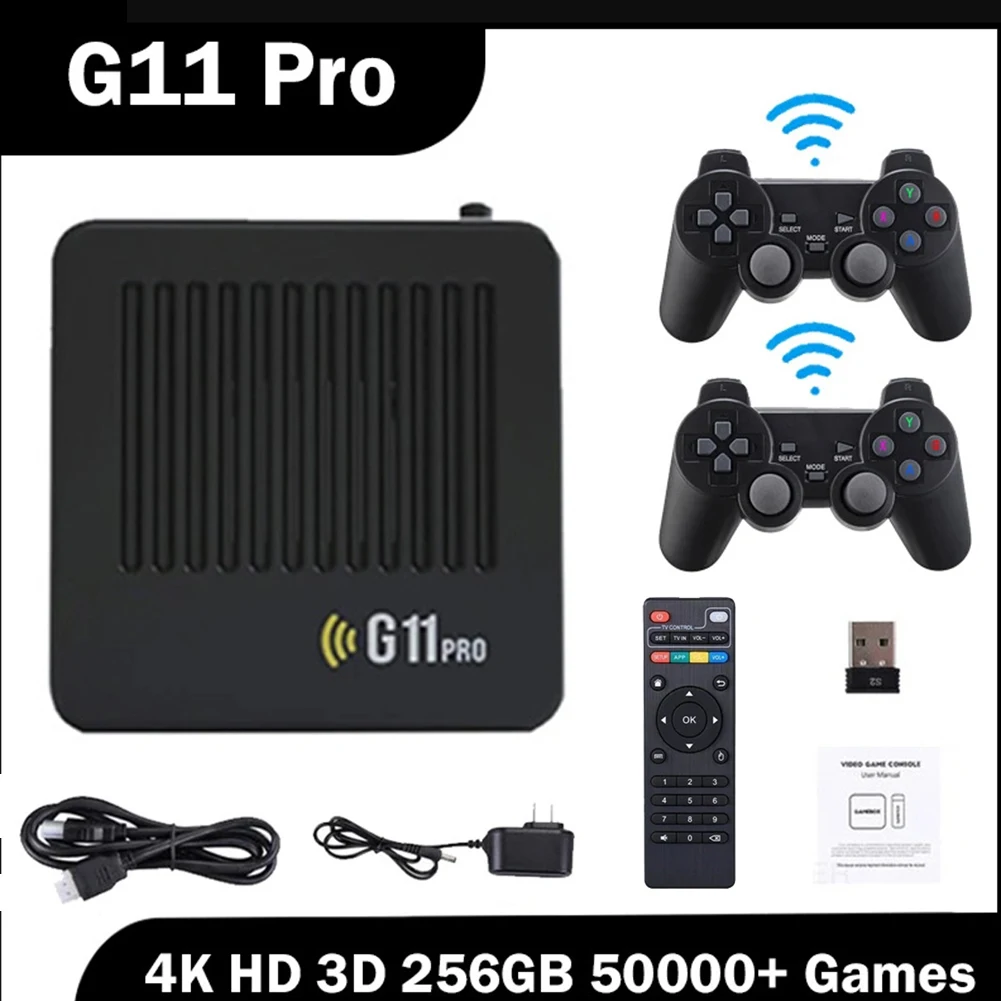 G11 Pro Game Box Video Game Console Double Wireless Controller Retro Gaming Console Classic Games 4K 60000+ Games 64G/128G/256G
G11 Pro Game Box Video Game Console Double Wireless Controller Retro Gaming Console Classic Games 4K 60000+ Games 64G/128G/256G