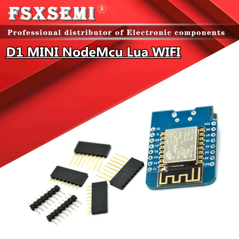 D1 mini - Mini NodeMcu 4M bytes Lua WIFI Internet of Things development board based ESP8266 by WeMos
D1 mini - Mini NodeMcu 4M bytes Lua WIFI Internet of Things development board based ESP8266 by WeMos