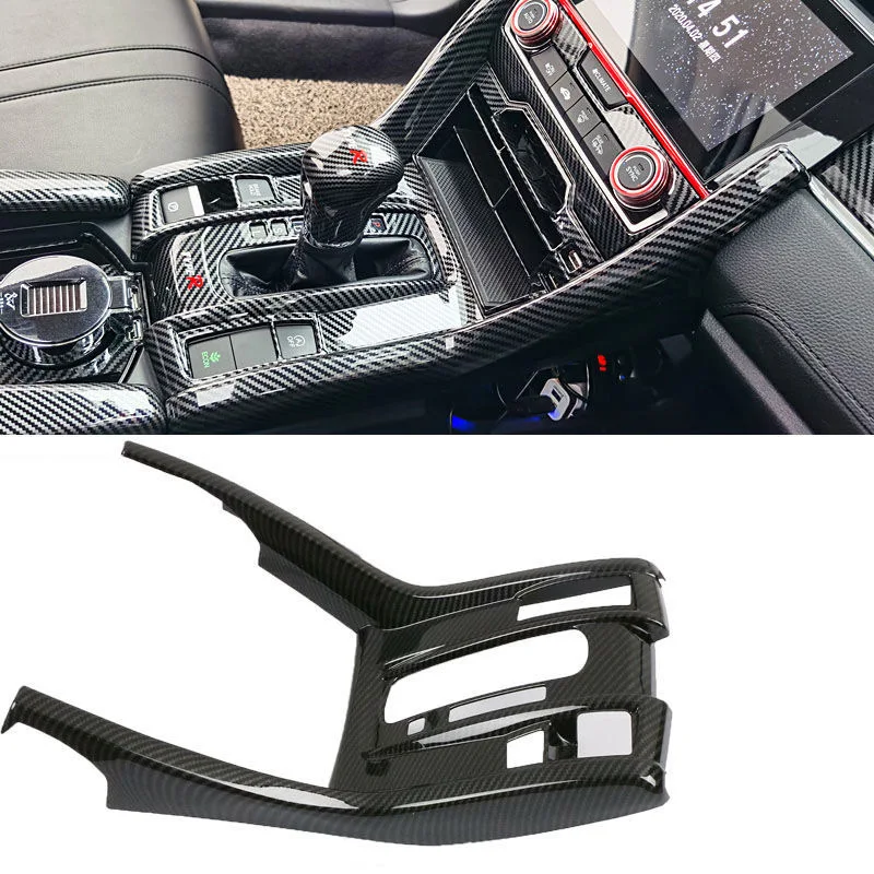 Car Gear Shift Panel for 2016 2017 2018 2019 2020 2021 Honda Civic 10th Gen Accessories Cup Holder Frame Carbon Fiber Sticker
Car Gear Shift Panel for 2016 2017 2018 2019 2020 2021 Honda Civic 10th Gen Accessories Cup Holder Frame Carbon Fiber Sticker