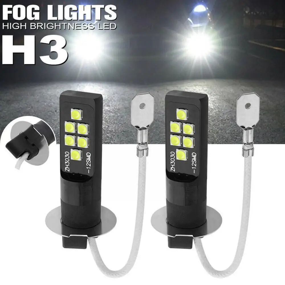 2 шт., Автомобильные светодиодные лампы H3 12 3030 6000K 12 В
2 шт., Автомобильные светодиодные лампы H3 12 3030 6000K 12 В