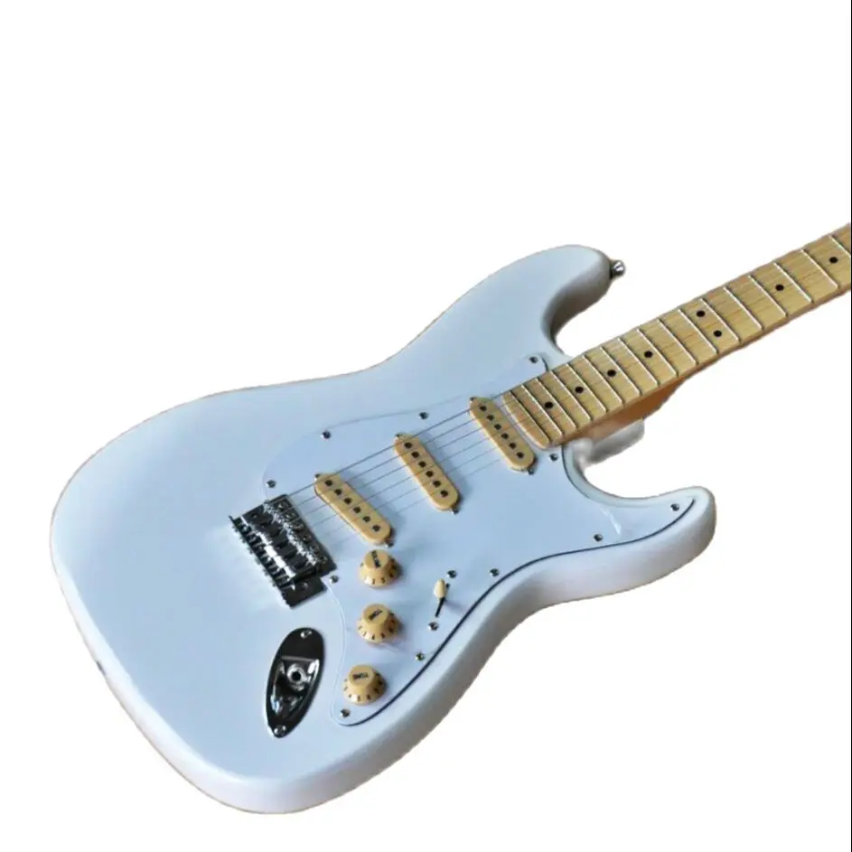 High quality FDST-1008 white color solid body with reverse neck white pick guard maple fretboard electric guitar
High quality FDST-1008 white color solid body with reverse neck white pick guard maple fretboard electric guitar
