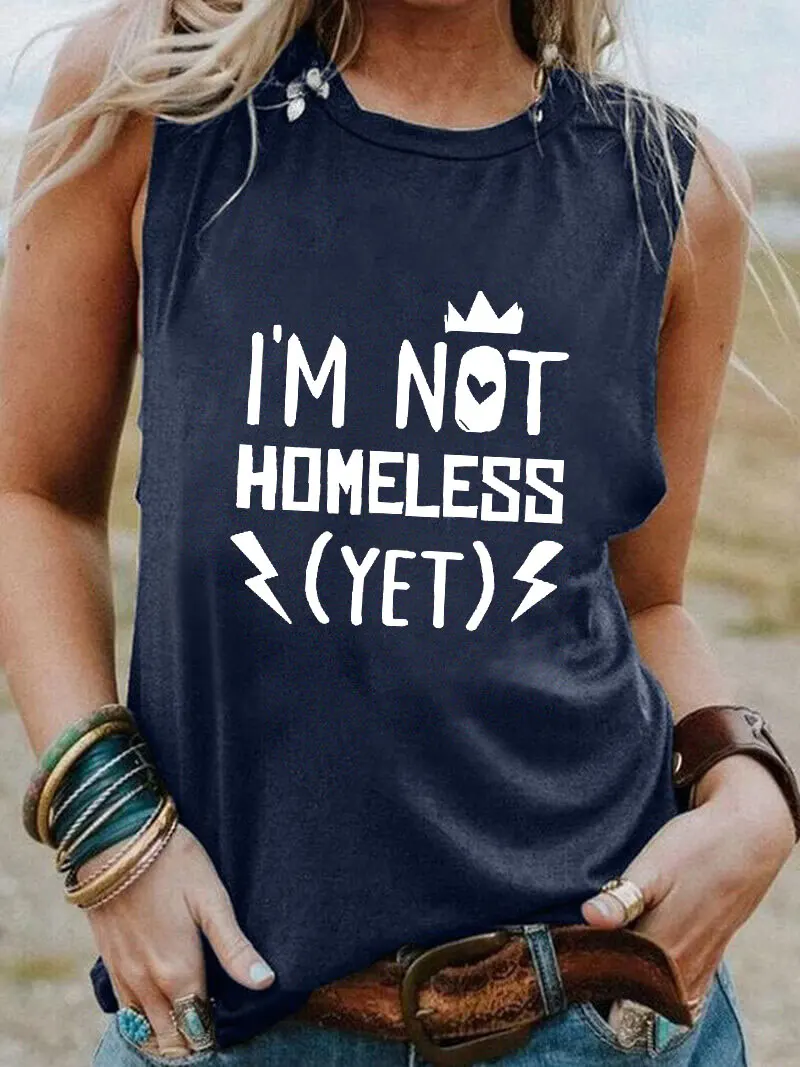 I Am Not Homeless New Arrival Funny Country Life Sleeveless Tshirt Women Funny Summer Casual Sleeveless Top Tee Faith Shirt
I Am Not Homeless New Arrival Funny Country Life Sleeveless Tshirt Women Funny Summer Casual Sleeveless Top Tee Faith Shirt