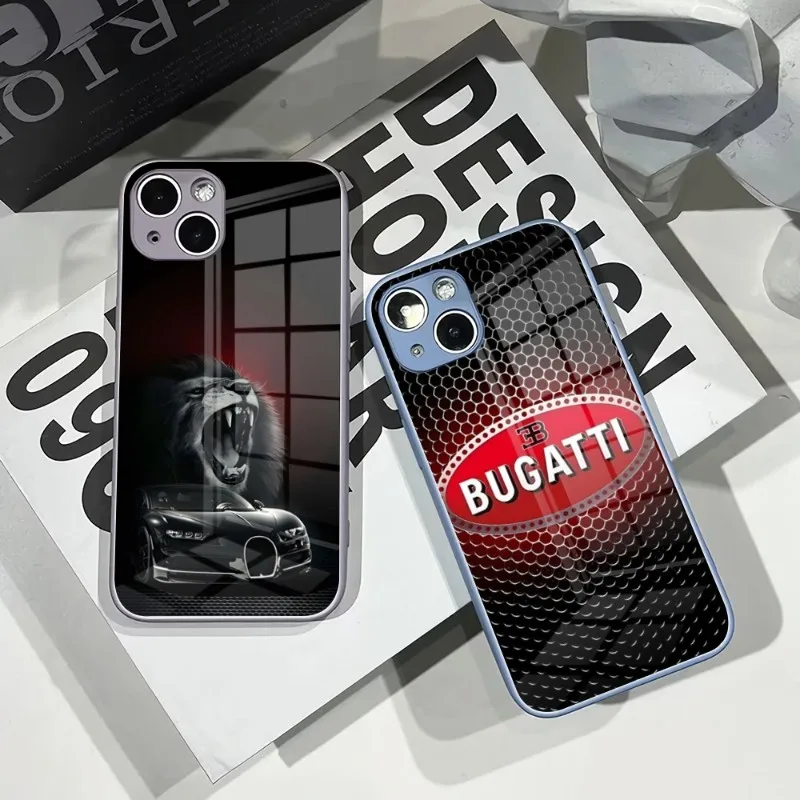 Luxury Car Bugatti Phone Case For IPhone 14Pro 13 11 12 XR XS MAX 7/8 X Plus 13 Color Tempered Glass Cool Couple
Luxury Car Bugatti Phone Case For IPhone 14Pro 13 11 12 XR XS MAX 7/8 X Plus 13 Color Tempered Glass Cool Couple