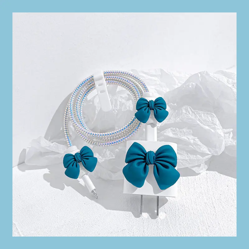 Bow Tie Apple Data Cable Protective Sleeve Anti-Drop Spiral Winder Charger Winding USB Data Cable Protective Sleeve
Bow Tie Apple Data Cable Protective Sleeve Anti-Drop Spiral Winder Charger Winding USB Data Cable Protective Sleeve